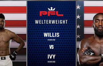 PFL 7: Willis vs Ivy - Datum, aanvangstijd, vechtkaart, locatie