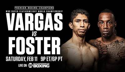Promo Saturday match Vargas-Foster