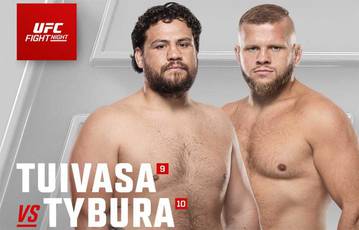 O combate de Tuivasa com Tybura será a manchete do UFC Fight Night a 16 de março