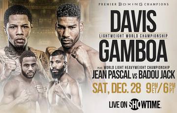 Davis vs Gamboa. Where to watch live