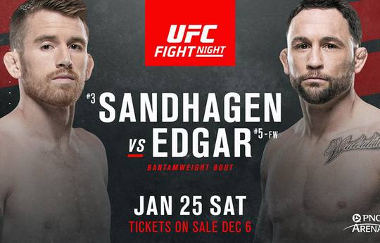 Edgar vs Sandhagen at UFC Fight Night 166