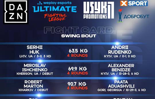 Вечер бокса 10 апреля от Usyk-17 пройдет в трансляции на DAZN