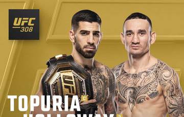 It's official: Topuria vs. Holloway and Whittaker vs. Chimaev at UFC 308