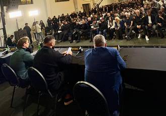 Kabayel and Knyba held a press conference before the fight on January 10 in Oberhausen