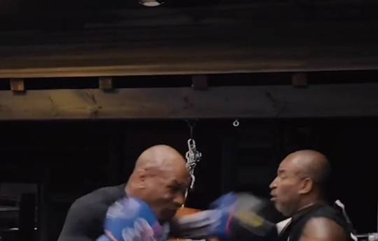 Mike Tyson. Paw work (video)