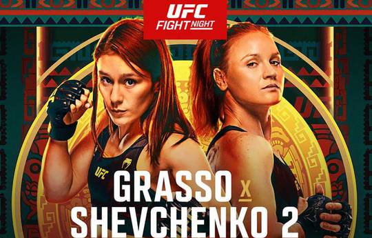 UFC Fight Night 227. Grasso vs. Shevchenko: Turnier-Kampfkarte