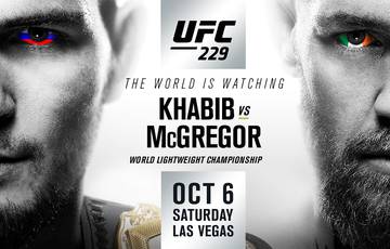 Файткард турнира UFC 229: Хабиб – МакГрегор