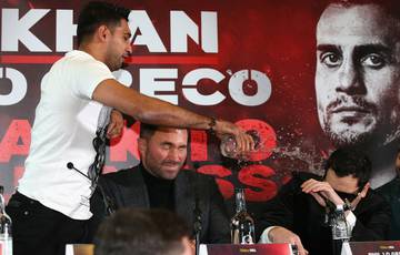 Khan and Lo Greco almost scuffles at a presser (photos + video)