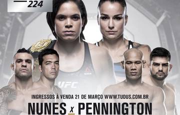 UFC 224: Nunez - Pennington. Where to watch live