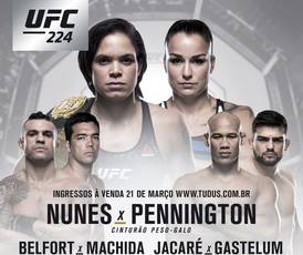 UFC 224: Nunez - Pennington. Where to watch live