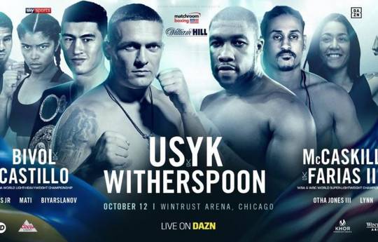 Usyk vs Witherspoon. Where to watch live