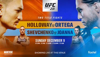 UFC 231: Holloway - Ortega, Shevchenko - Jedrzejczyk. Where to watch live