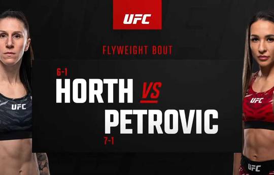 Quelle est l'heure de l'UFC Fight Night 246 ce soir ? Horth vs Petrovic - Heures de début, horaires, carte de combat