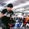 Davis at the open training session before Gamboa fight 14