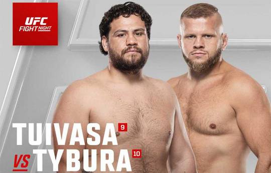 Tuivasa's fight with Tybura will headline UFC Fight Night on March 16