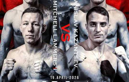 Stas Kazantsev gegen Mitchell Lammers bei WFL: K-1-Ticket in den Niederlanden auf dem Spiel