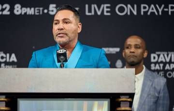 Promoters of Davis and Garcia staged a verbal sparring
