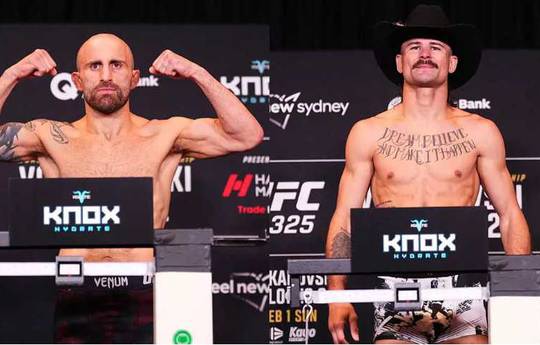 UFC 325: результаты взвешивания