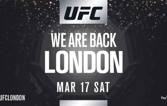 UFC to stage tournament in London on March 16