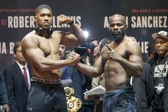 Joshua and Takam make weight