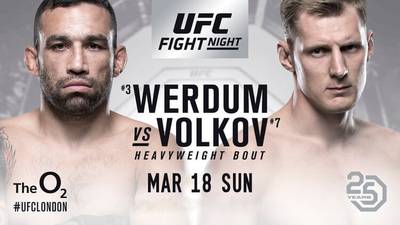 UFC Fight Night 127: Вердум – Волков. Прямая трансляция, где смотреть онлайн