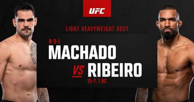 What time is UFC Fight Night 246 Tonight? Machado vs Ribeiro - Start times, Schedules, Fight Card