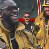 Fury and Wilder meet with California firefighters (video)