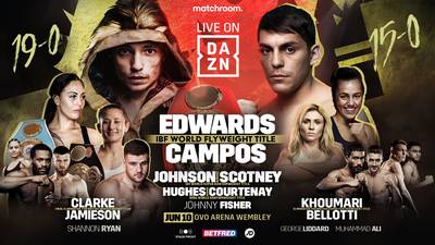 Tres combates de campeonato en la velada Matchroom del 10 de junio en Londres