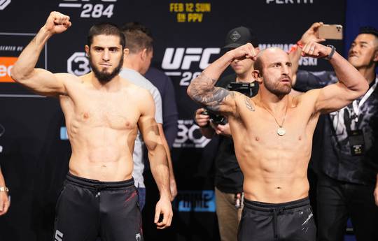 Makhachev und Volkanovski wurden vor dem Kampf bei UFC 284 gewogen (Video)