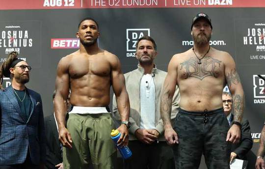 Joshua predicts Helenius fight: 'I'm going to finish him in the first round'