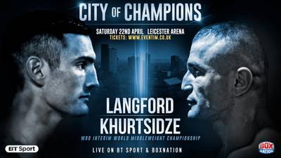 Langford-Khurtsidze to meet for WBO interim middleweight title