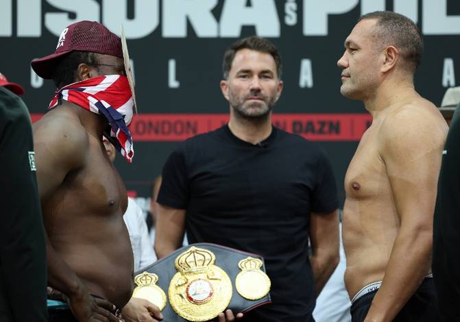Chisora ​​and Pulev weigh in