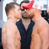 Alvarez and Saunders make weight 15