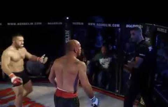 MMA Fighter Attacked Referee (video)