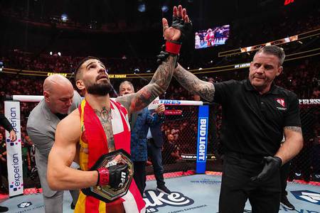 Топурия нокаутировал Оливейру и остальные результаты турнира UFC 317