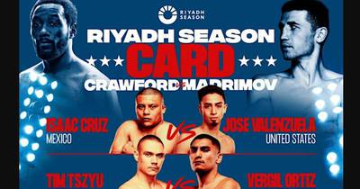 Terence Crawford vs Israil Madrimov - Liste complète des cartes de combat, horaire, ordre de passage