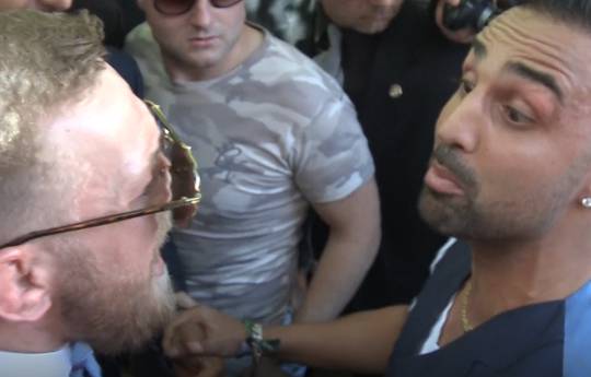 МакГрегор и Малиньяджи устроили перепалку лицом к лицу (видео)