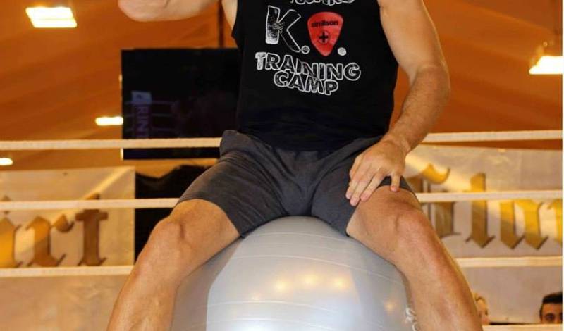 Владимир Кличко во время тренировки