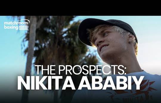 Nikita Ababiy the young prospect of Matchroom Boxing (video)