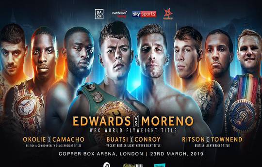 Edwards vs Moreno. Where to watch live