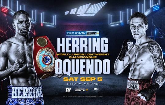 Herring vs Oquendo. Where to watch live