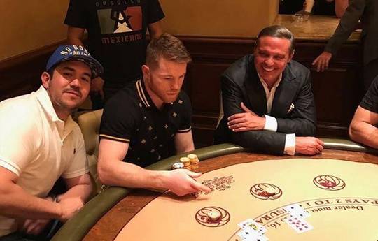 Canelo Alvarez Hits Blackjack Tables With Luis Miguel