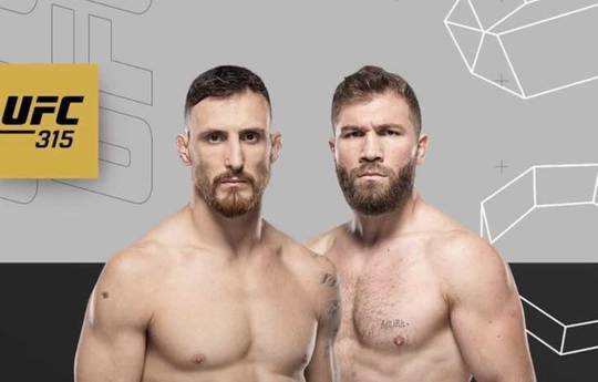 UFC 315: Bukauskas vs Cutelaba - Data, Hora de início, Cartão de Lutas, Localização