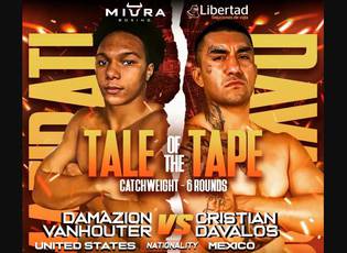 Cristian Davalos Rodriguez vs Damazion Vanhouter - Datum, Startzeit, Kampfkarte, Ort