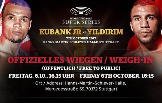 Eubank vs Yildirim weigh-in. LIVE