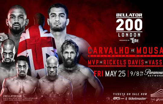 Bellator 200: Карвальо – Мусаси. Прямая трансляция, где смотреть онлайн