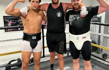 Fury showed off his sparring partners
