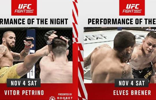 UFC Fight Night 231: Toernooi bonussen
