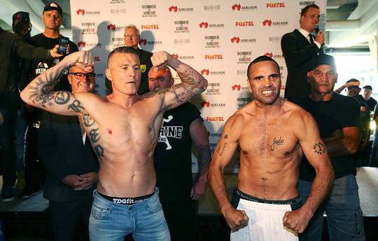 Green vs Mundine II Weights (photos)