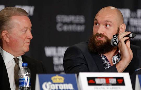 Fury's next fight will be on September 21 in the US